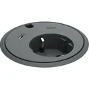 Powerdot 17 mit 2x USB-C Ladegerät Ø79 mm schwarz