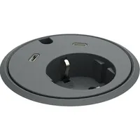 Powerdot 17 mit 2x USB-C Ladegerät Ø79 mm schwarz