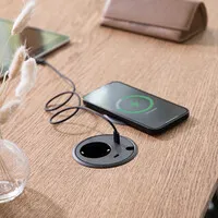 Powerdot 17 mit 2x USB-C Ladegerät Ø79 mm schwarz