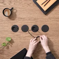 Powerdot 17 mit 2x USB-C Ladegerät Ø79 mm schwarz