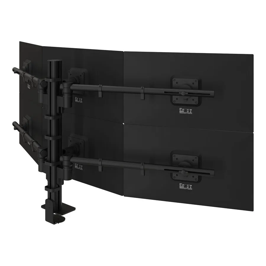 Dataflex Viewgo modularer Monitorarm für 6 Bildschirme, schwarz
