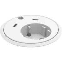 Powerdot 17 mit 2x USB-C Ladegerät Ø79 mm weiß