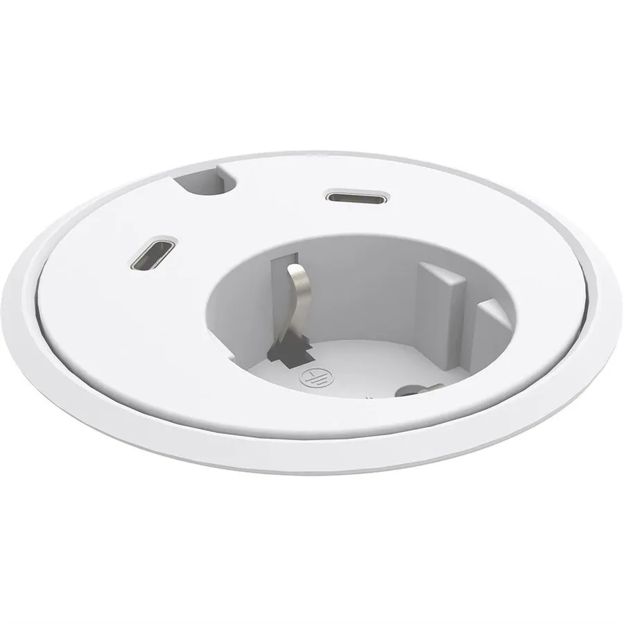 Powerdot 17 mit 2x USB-C Ladegerät Ø79 mm weiß