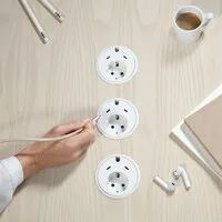 Powerdot 17 mit 2x USB-C Ladegerät Ø79 mm weiß