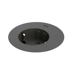Powerdot Compact Power mit USB-C Ladegerät Ø60 mm schwarz