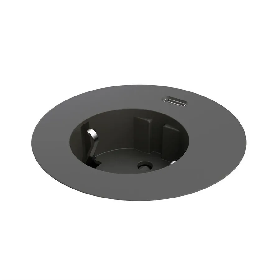 Powerdot Compact Power mit USB-C Ladegerät Ø60 mm schwarz