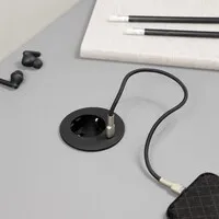 Powerdot Compact Power mit USB-C Ladegerät Ø60 mm schwarz