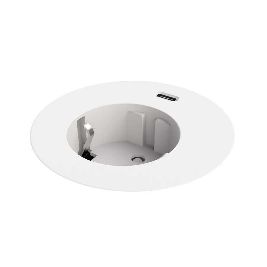 Powerdot Compact Power mit USB-C-Ladegerät, Ø 60 mm, weiß