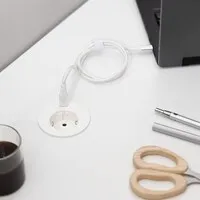 Powerdot Compact Power mit USB-C-Ladegerät, Ø 60 mm, weiß