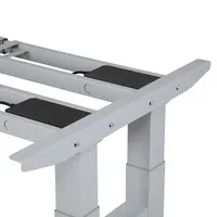 Ergopro Hochbelastbarer Rahmen für einen elektrisch höhenverstellbaren Sitz-Steh-Schreibtisch – Silber