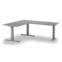 Ergopro MultiCorner-Eckschreibtischgestell – Silber