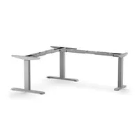 Ergopro MultiCorner-Eckschreibtischgestell – Silber
