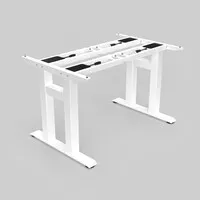 Ergopro Heavy-Duty elektrisches Sitz-Steh-Schreibtischgestell - Weiß