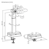 Ergopro ErgoTrack AutoLift Monitorhalterung – 1 Monitor