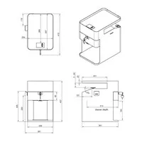 Dataflex Bento® Desktop-Schrank 500 – weiß