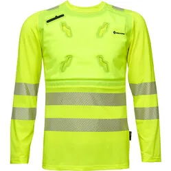 INUTEQ Bodycool Smart-X DRY kühlendes T-Shirt, reflektierend, langärmelig, gelb