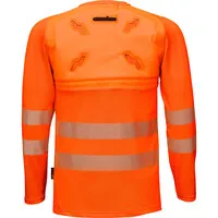 INUTEQ Bodycool Smart-X DRY kühlendes T-Shirt, reflektierend, langärmelig, orange