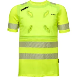 INUTEQ Bodycool Smart-X DRY kühlendes T-Shirt reflektierend kurze Ärmel gelb