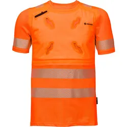 INUTEQ Bodycool Smart-X DRY kühlendes T-Shirt, reflektierend, kurze Ärmel, orange