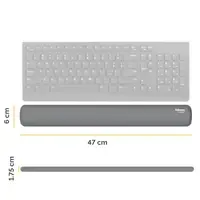 Fellowes Breyta Handballenauflage für Full-Size-Tastatur grau