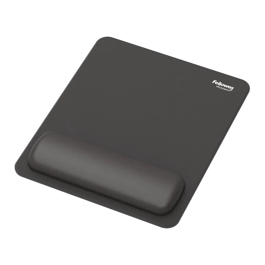 Fellowes Breyta-Mauspad mit Handgelenkauflage, schwarz