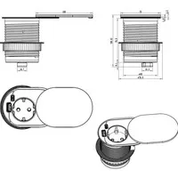 Fellowes Power-Spot® Slide weiß - 1x 230V & USB A+C Ladegerät