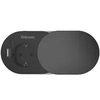 Fellowes Power-Spot® Slide schwarz - 1x 230V & USB A+C Ladegerät