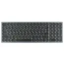 Ergofy Kompakte kabellose Tastatur mit Ziffernblock – Silber/Schwarz