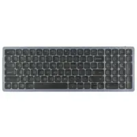 Ergofy Kompakte kabellose Tastatur mit Ziffernblock – Silber/Schwarz