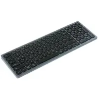 Ergofy Kompakte kabellose Tastatur mit Ziffernblock – Silber/Schwarz