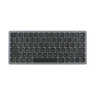 Ergofy Kompakte kabellose Tastatur – Silber/Schwarz