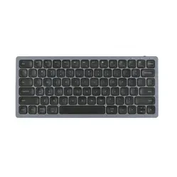 Ergofy Kompakte kabellose Tastatur – Silber/Schwarz