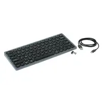 Ergofy Kompakte kabellose Tastatur – Silber/Schwarz