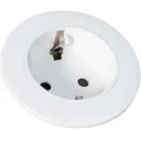 Ergopro VOLT_IN Ring Ø54 mm Weiß Einbausteckdose
