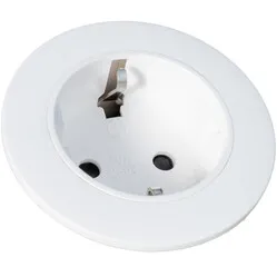 Ergopro VOLT_IN Ring Ø54 mm Weiß Einbausteckdose