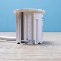Ergopro VOLT_IN Ring Ø54 mm Weiß Einbausteckdose