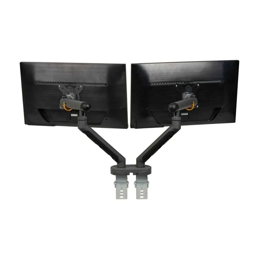 BakkerElkhuizen Flexibler Monitorarm für 2 Monitore – dunkelgrau