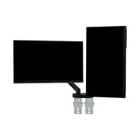 BakkerElkhuizen Flexibler Monitorarm für 2 Monitore – dunkelgrau