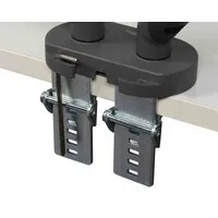 BakkerElkhuizen Flexibler Monitorarm für 2 Monitore – dunkelgrau
