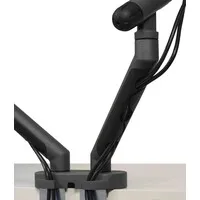 BakkerElkhuizen Flexibler Monitorarm für 2 Monitore – dunkelgrau