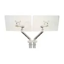 BakkerElkhuizen Flexibler Monitorarm für 2 Monitore - weiß