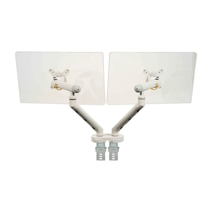 BakkerElkhuizen Flexibler Monitorarm für 2 Monitore - weiß