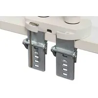 BakkerElkhuizen Flexibler Monitorarm für 2 Monitore - weiß