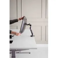 BakkerElkhuizen Flexibler Monitorarm für 1 Monitor - dunkelgrau