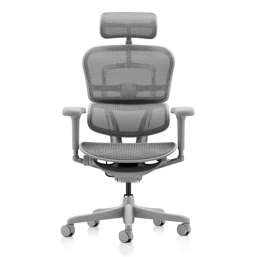 Comfort Ergohuman Ultra Bürostuhl mit Kopfstütze, grau