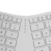 Delux Ergonomic Split Complete, weiß, kabellos