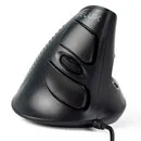 Delux Wow Grip Mouse – kabelgebundene, ergonomische Maus für Rechtshänder – schwarz
