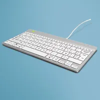 R-Go Compact Break AZERTY-Tastatur, weiß