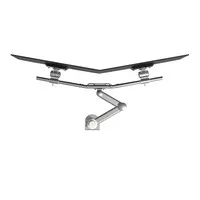Dataflex Viewmate Monitorarm mit Brücke für 2 Bildschirme - silber 52.602