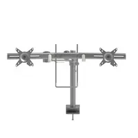 Dataflex Viewmate Monitorarm mit Brücke für 2 Bildschirme - silber 52.602